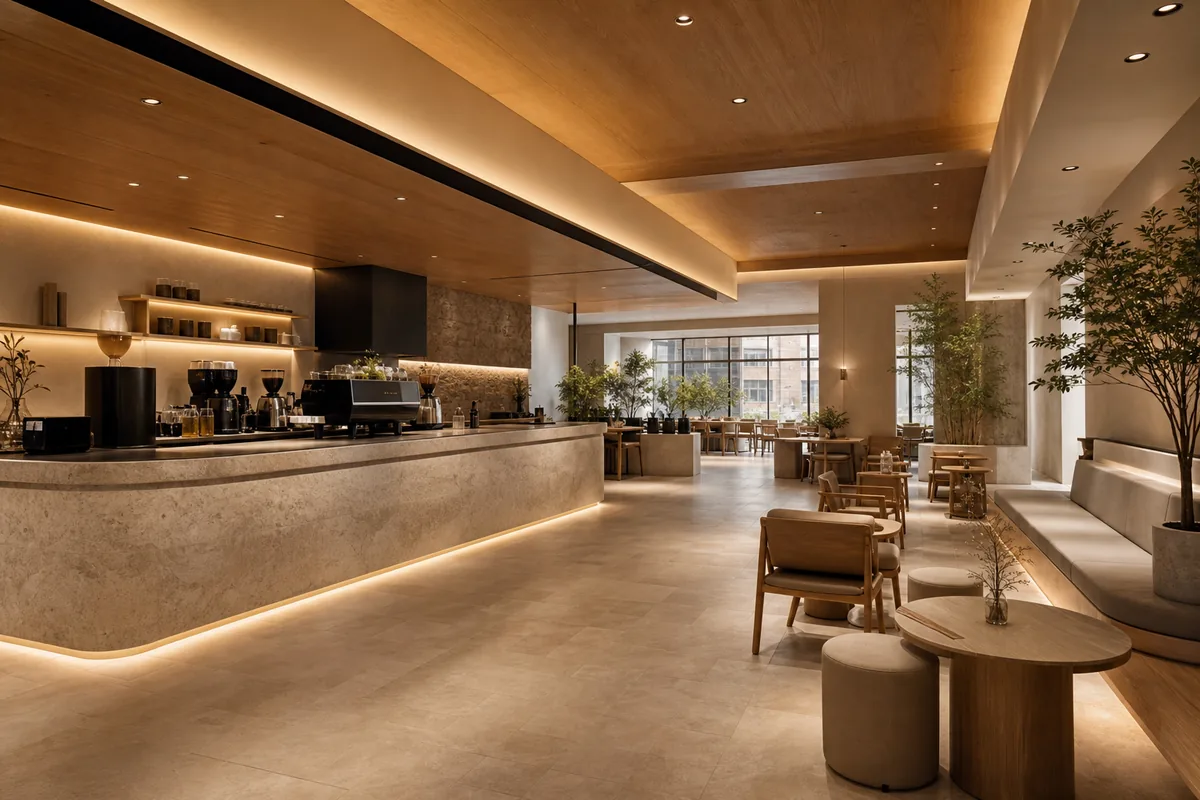 Premium Korean style cafe renovation budget reference
