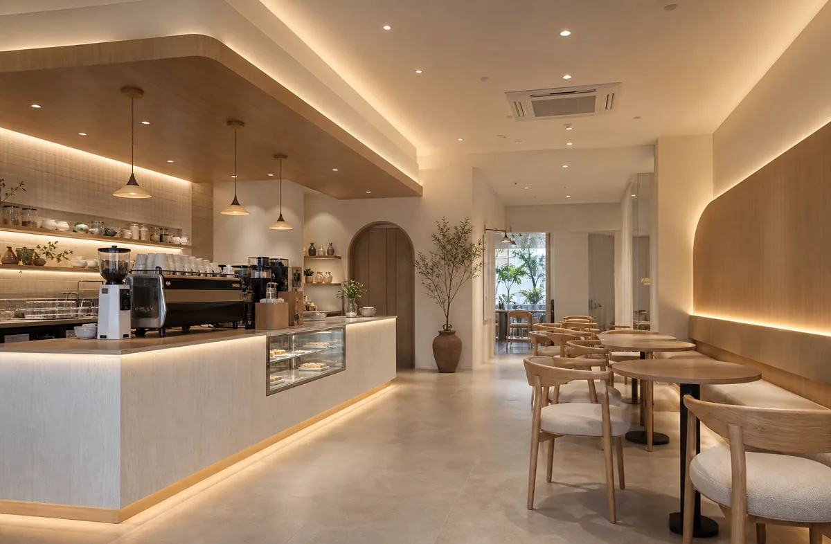 Standard Korean style cafe renovation budget reference