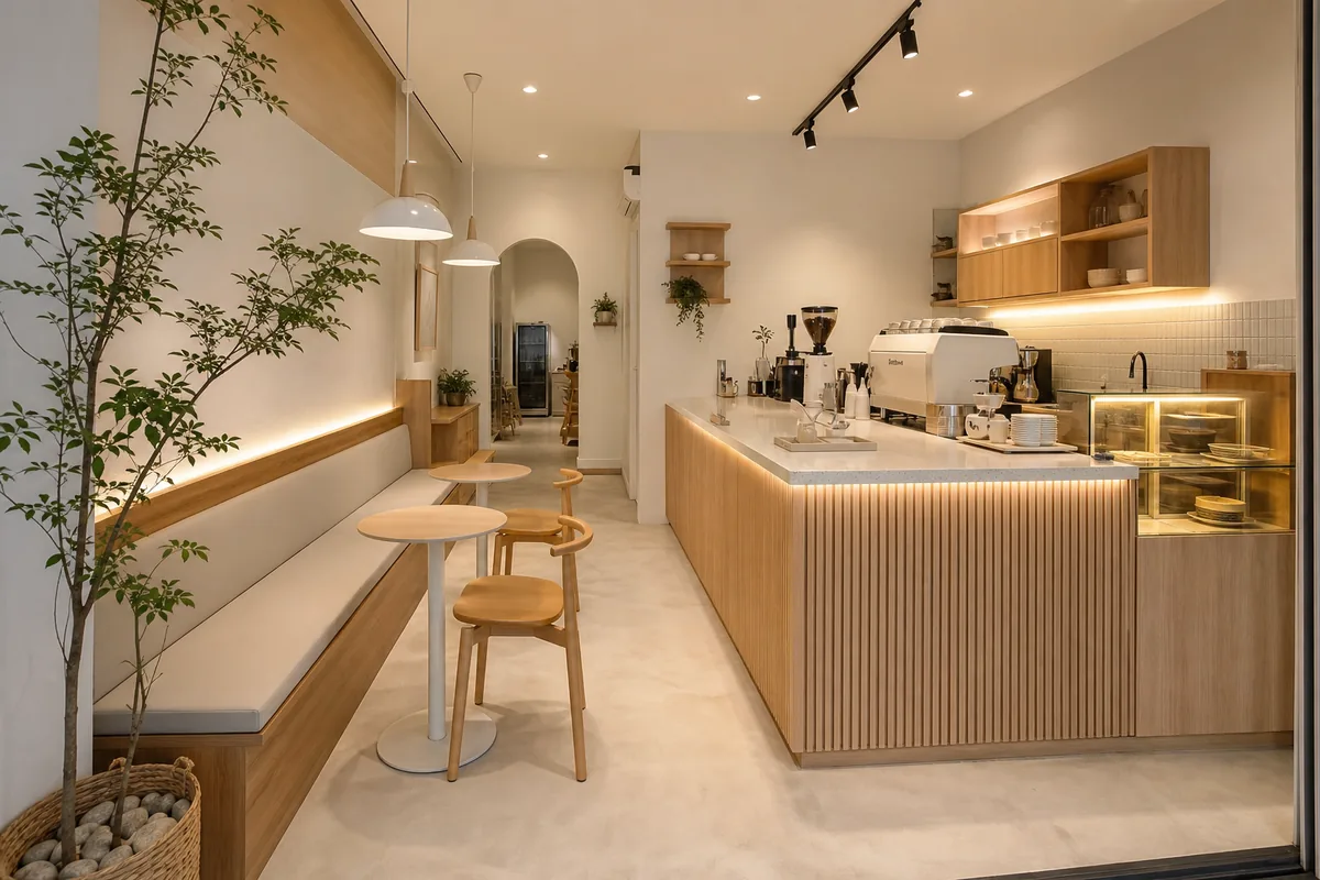 Starter Korean style cafe renovation budget reference