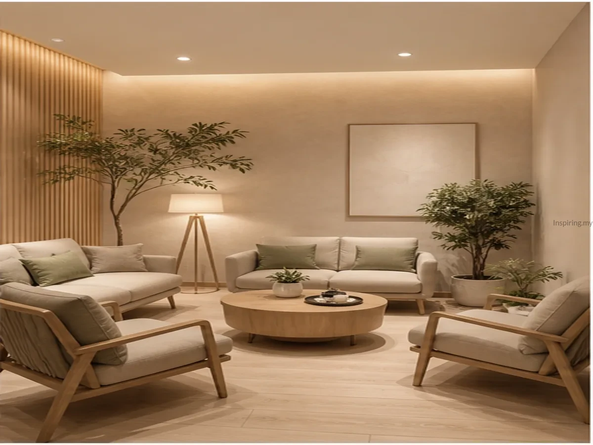 Warm consultation lounge for shop size recommendation