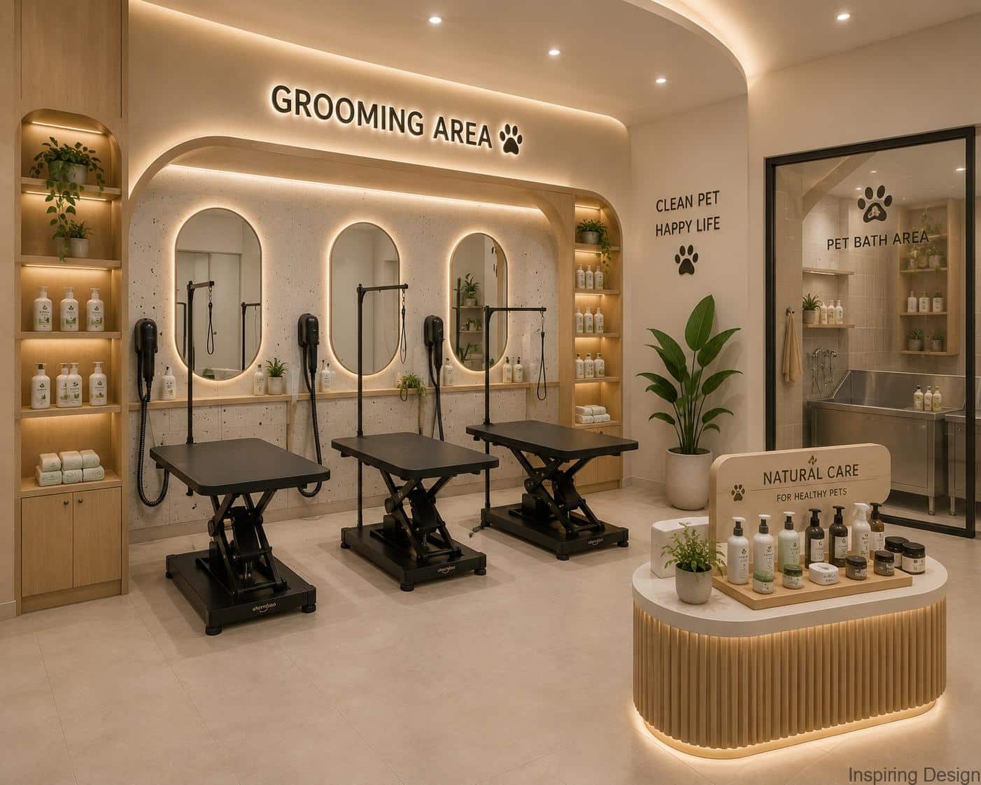 Pet Grooming Area Design