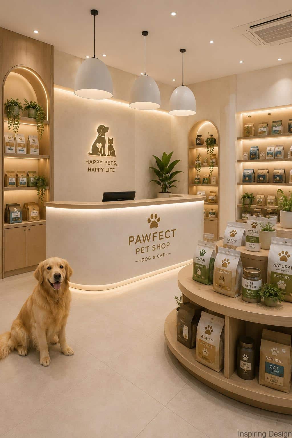 Pet Shop Reception and Display Design