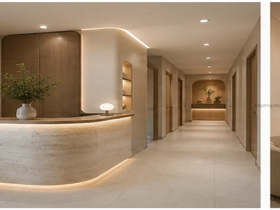Aesthetic clinic overall 3D perspective preview