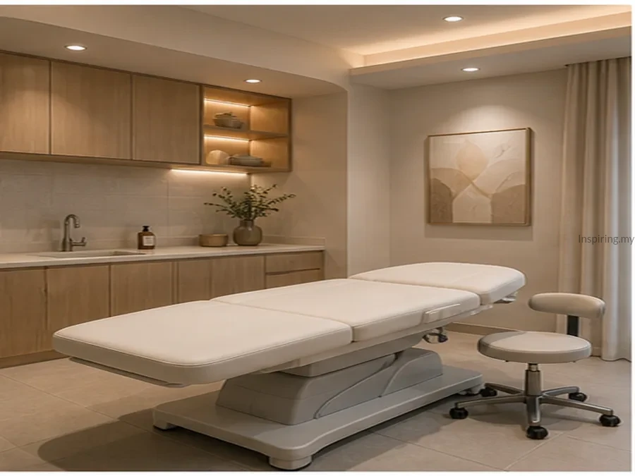Aesthetic clinic treatment room feature area preview
