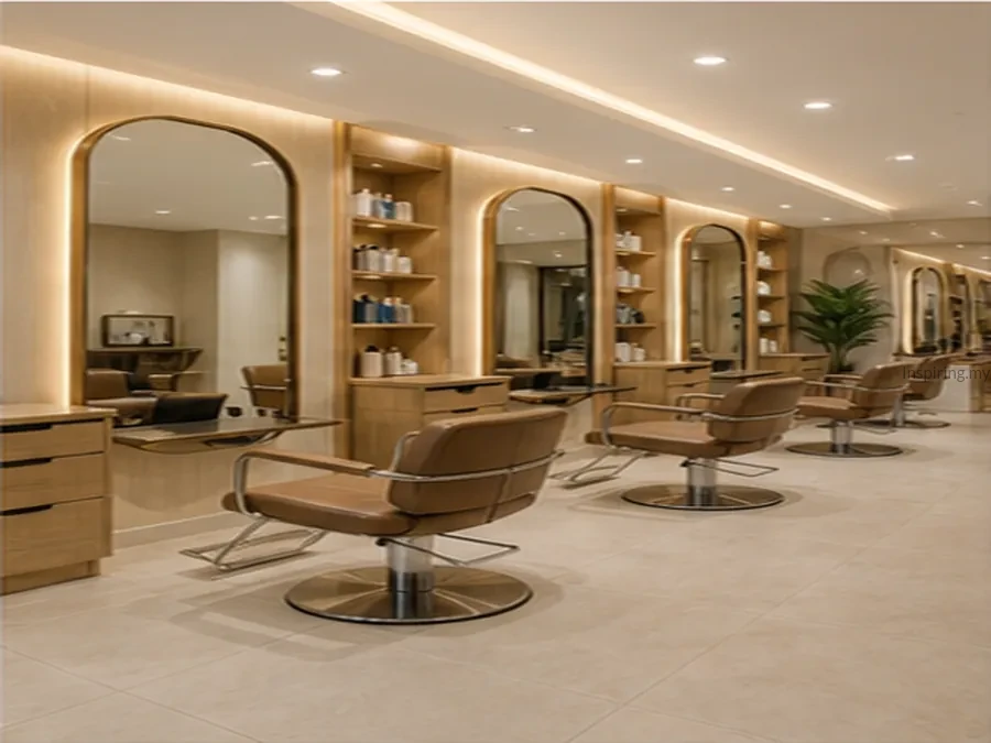 Hair salon commercial renovation interior