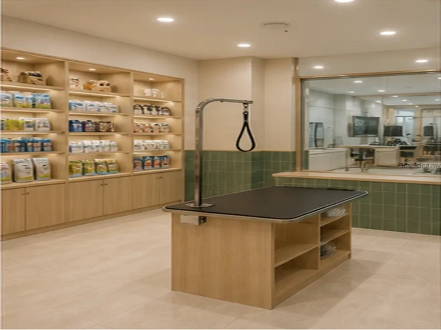 Pet shop grooming commercial renovation interior